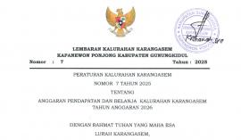 Peraturan Kalurahan Karangasem Nomor 7 Tahun 2025 Tentang APBKal 2026